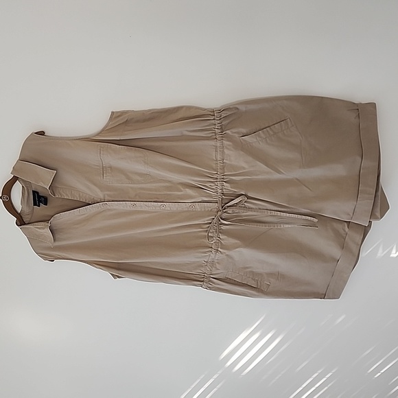 Lane Bryant Safari Khaki Sleeveless Romper Shorts W26 box27 - Picture 2 of 10